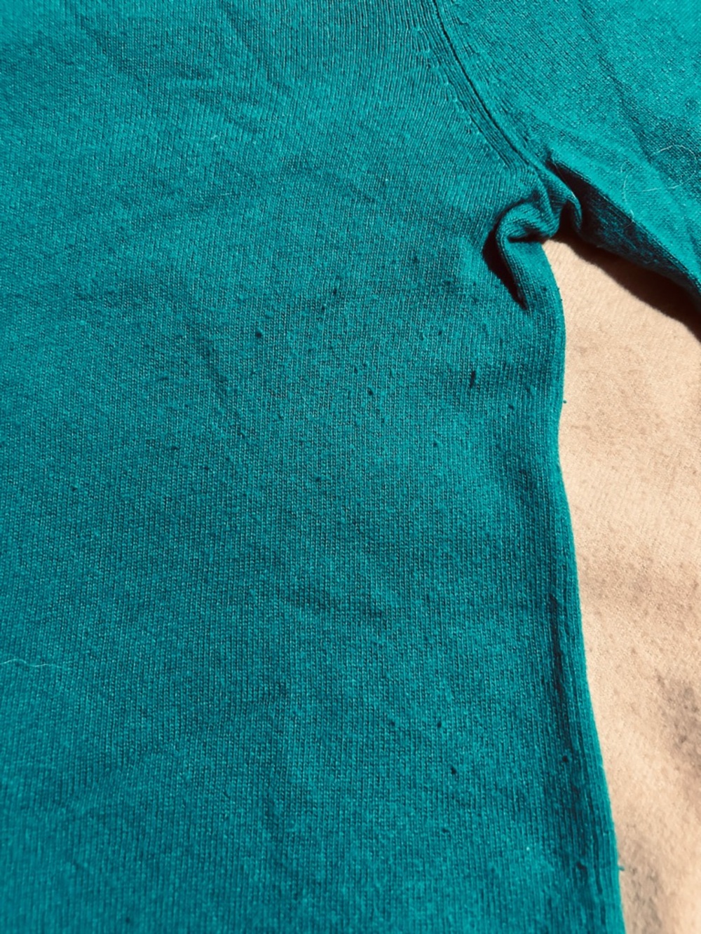 Banana Republic Teal Merino Crewneck Sweater with fine Italian Filpucci yarn - Picture 7 of 7